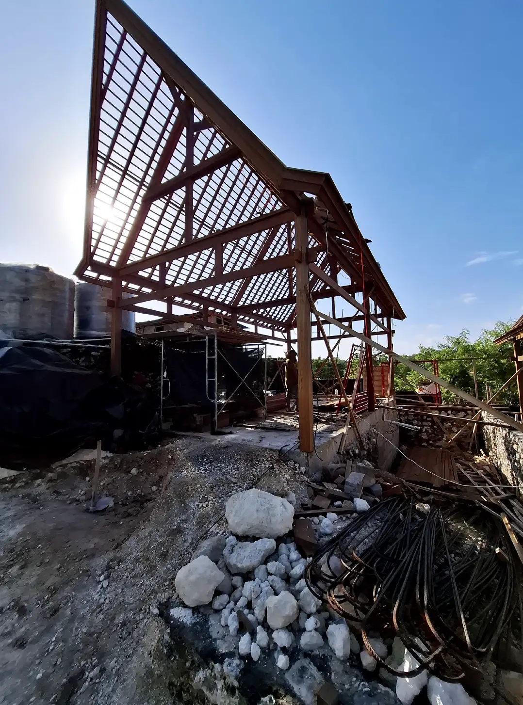 Villa 1 (Instalation Rafter and Electrical Work)