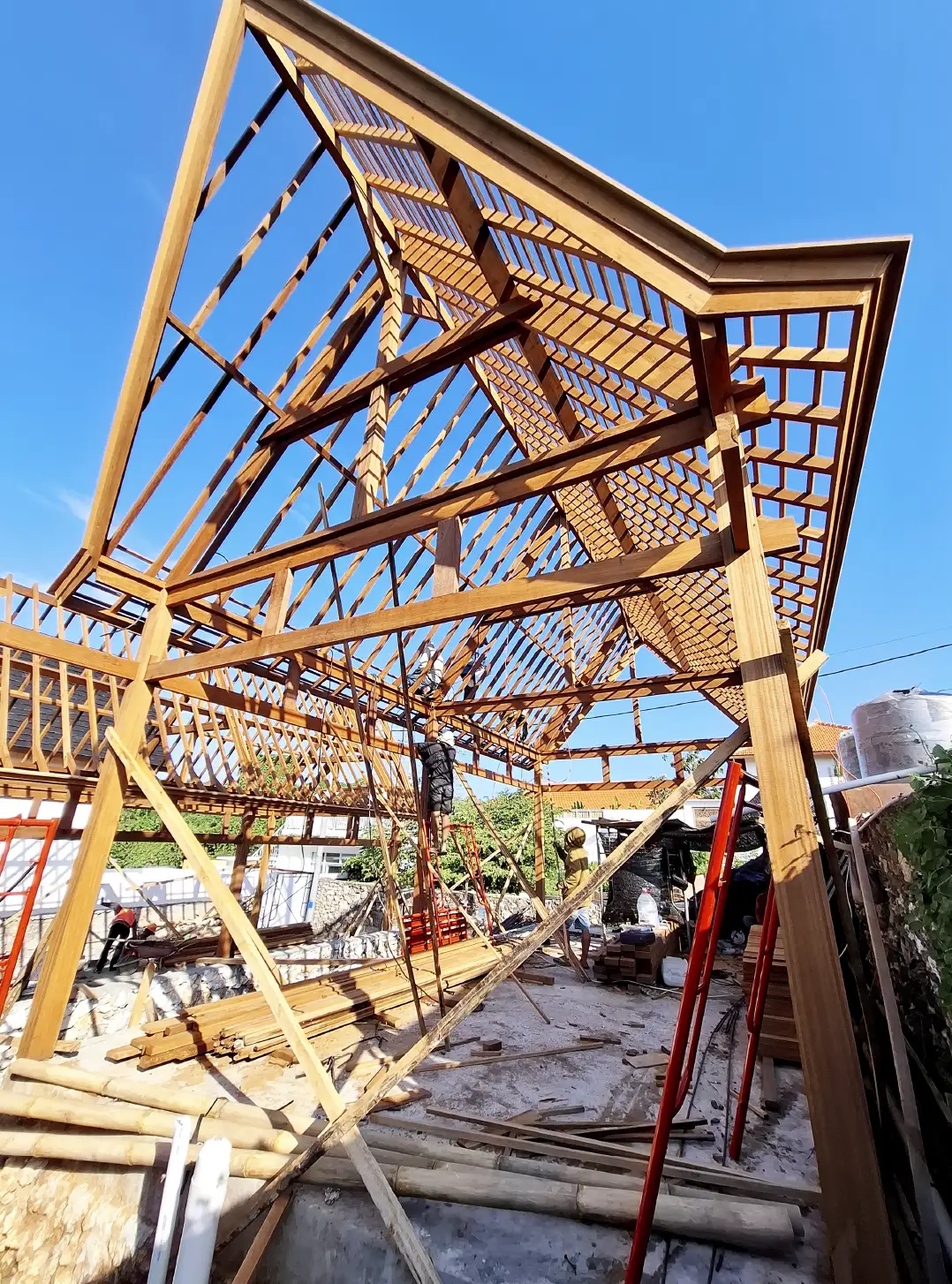 Villa 1 (Instalation Rafter and Electrical Work)