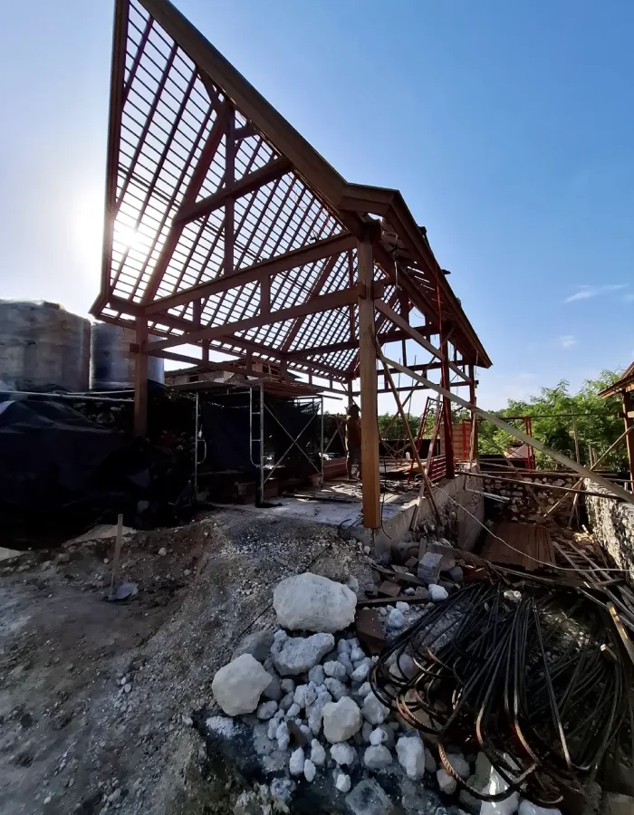 Villa 1 (Instalation Rafter and Electrical Work)