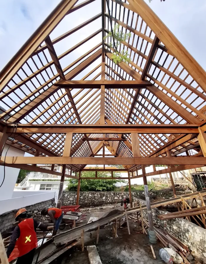 Villa 2 ( Instalation Rafter Roof )