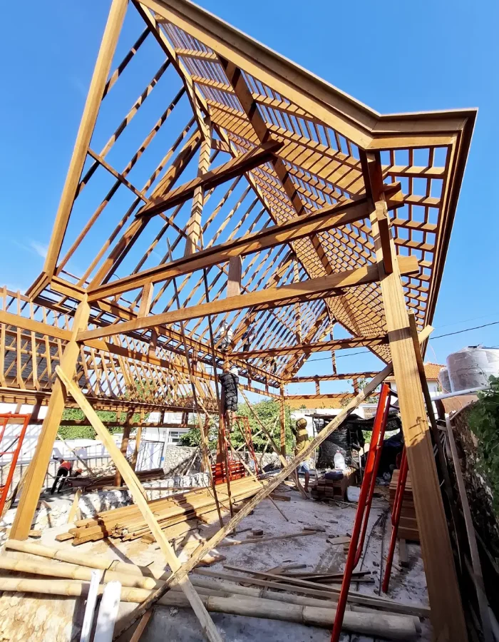 Villa 1 (Instalation Rafter and Electrical Work)